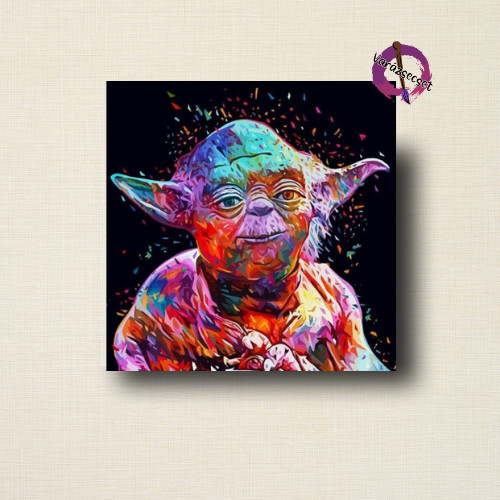 Yoda  számozott kifestő