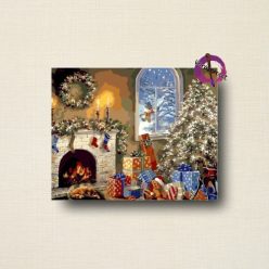 Ajándékozás számozott kifestő